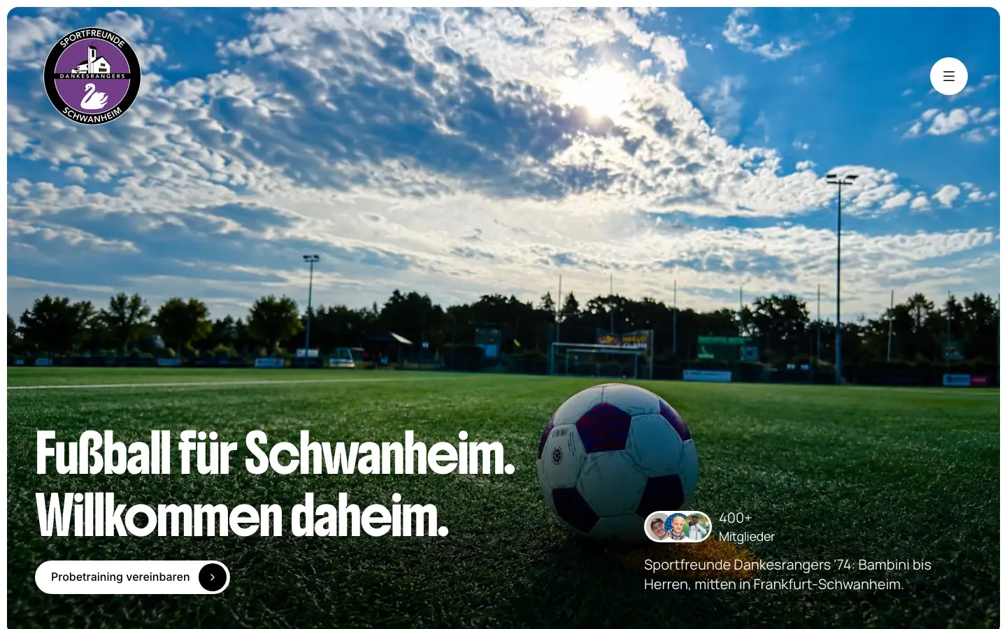 A New Website for My Son's Football Club